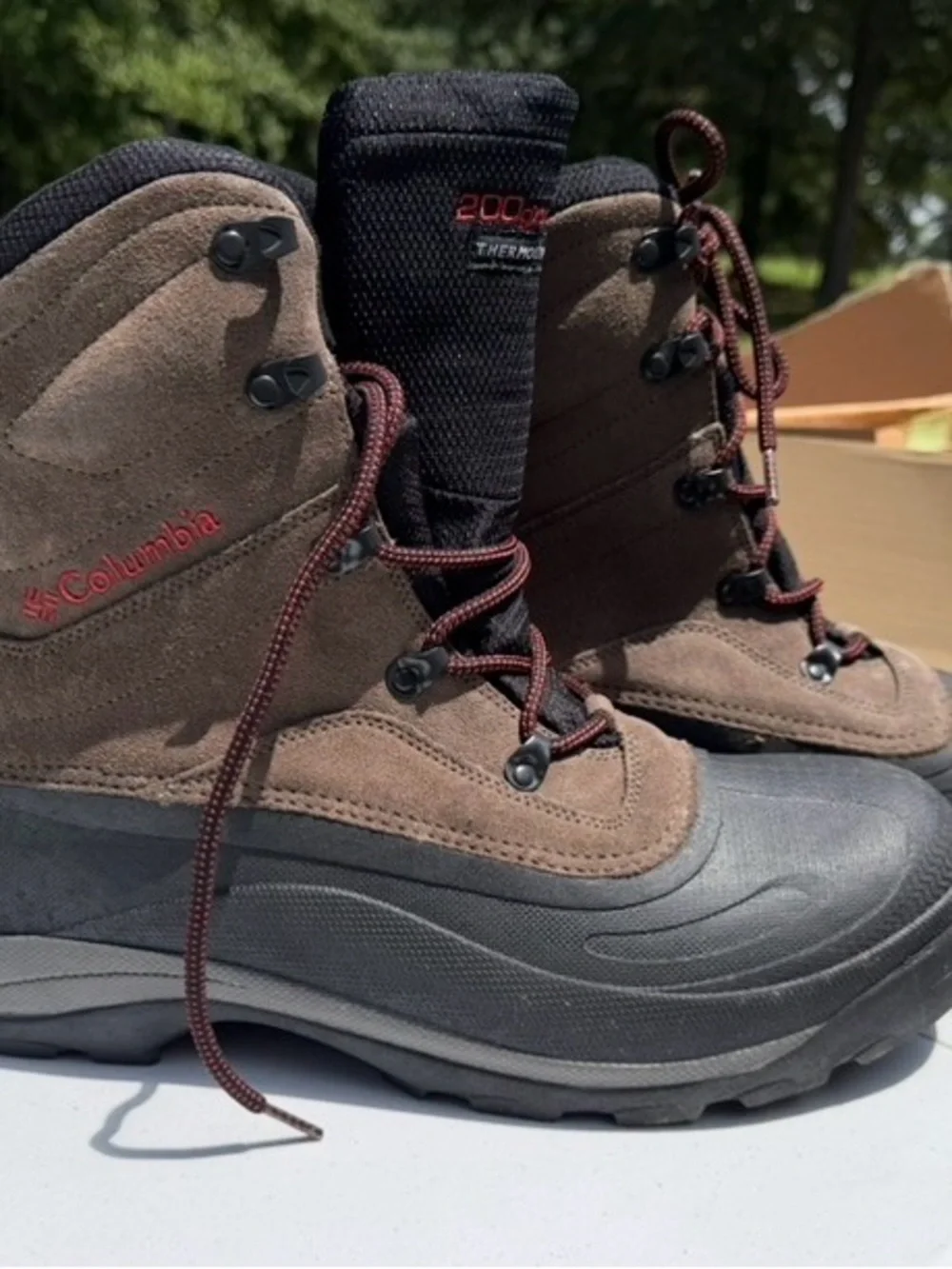 Columbia Men's Brown/Black Insulated Winter Boots, Cascadian Summit